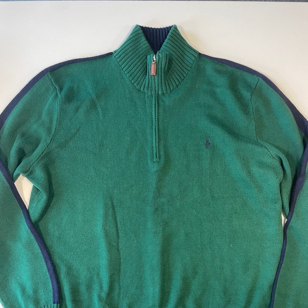 Green Polo Ralph Lauren Pull-Over in Like New Condition